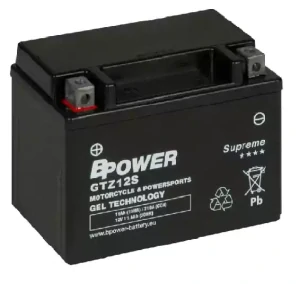  BPOWER SUPREME 11Ah 210A 12V L+ WC GTZ12S (GEL)