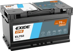 EXIDE EFB 12V 75Ah 730A Start-Stop EL752