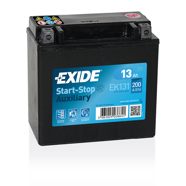 EXIDE start stop 12V 13Ah 200A EK131