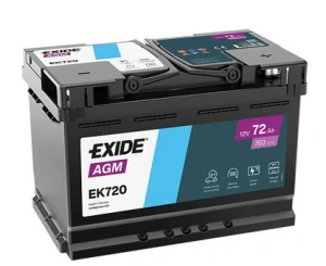EXIDE AGM 12V 72Ah 760A Start-Stop EK720