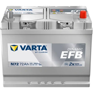 Varta DYNAMIC EFB 12V 72Ah 760A 572501076 N72