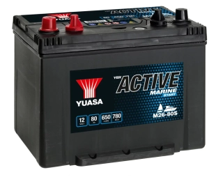 Yuasa YBX Active Marine Start 12V 80Ah 600A M26-80S